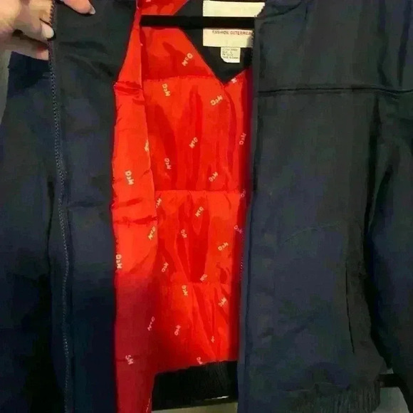 Vintage‎ Mcgregor Winter Men’s Bomber Jacket Navy Blue Size Large Excellent - Picture 7 of 15